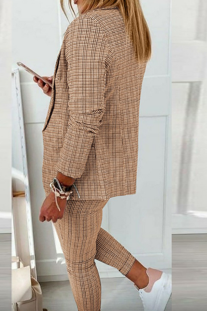 UrbanFinesse Casual Street Patchwork Set – Stijlvolle en Comfortabele Tweedelige Outfit voor Dames
