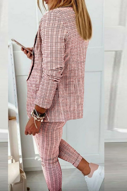 UrbanFinesse Casual Street Patchwork Set – Stijlvolle en Comfortabele Tweedelige Outfit voor Dames