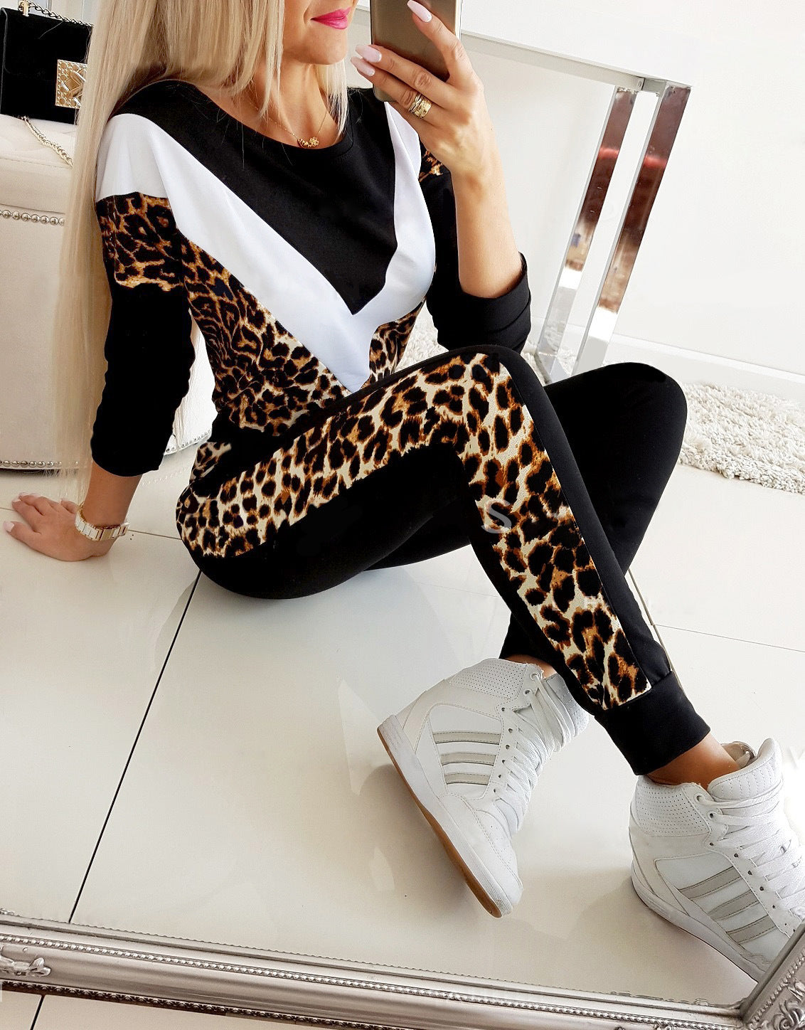 Dames Pyjama Set met Panterprint Comfortabel - Mode Vibes