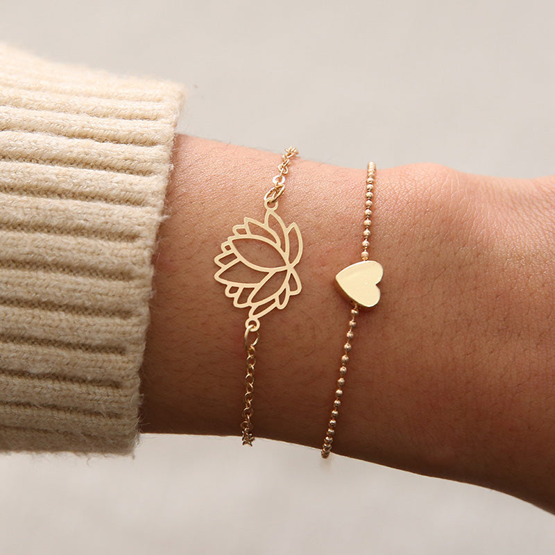 Goudkleurige Lotus Armband voor Dames - Mode Vibes