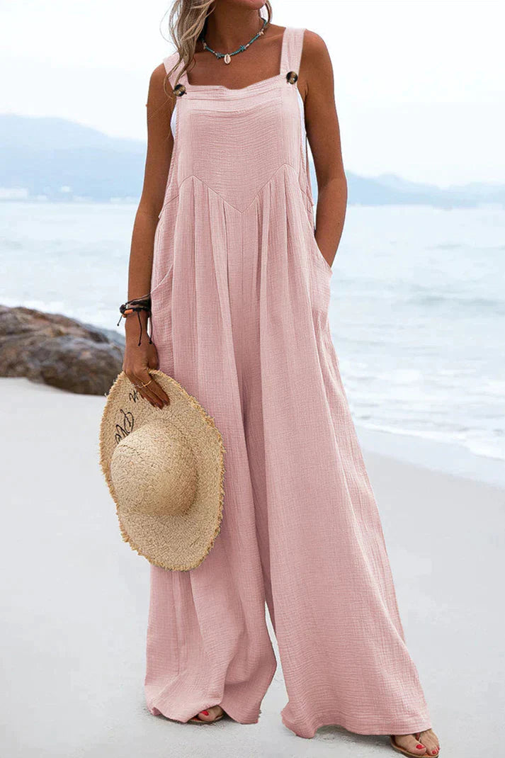 Jumpsuit Vierkante Kraag Casual Zomerjurk