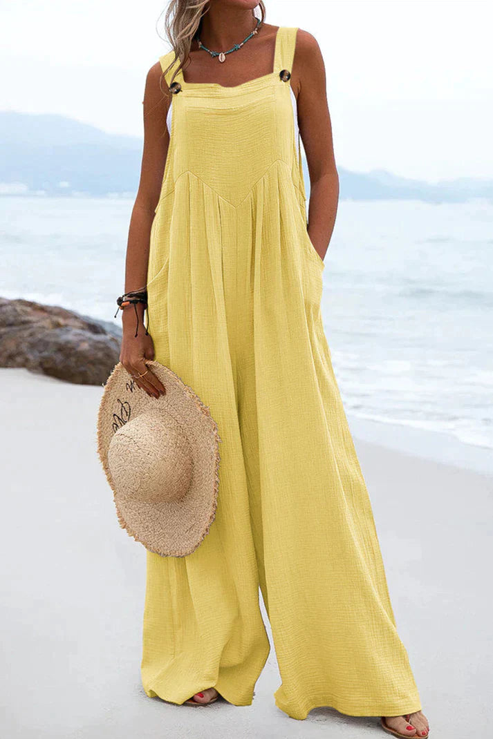 Jumpsuit Vierkante Kraag Casual Zomerjurk