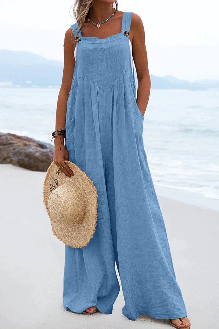 Jumpsuit Vierkante Kraag Casual Zomerjurk