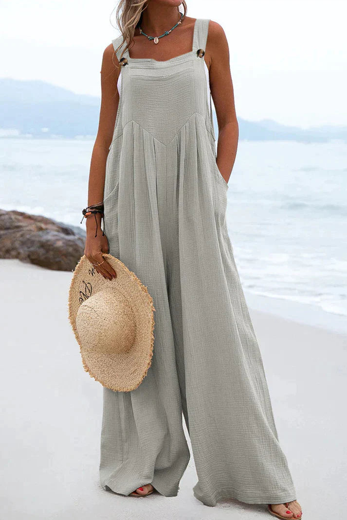Jumpsuit Vierkante Kraag Casual Zomerjurk