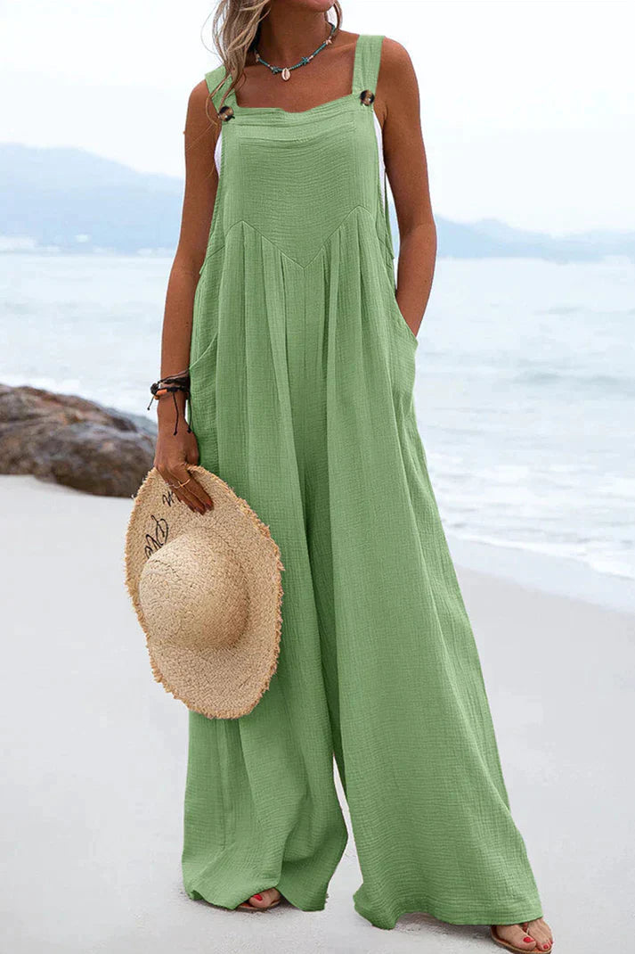 Jumpsuit Vierkante Kraag Casual Zomerjurk