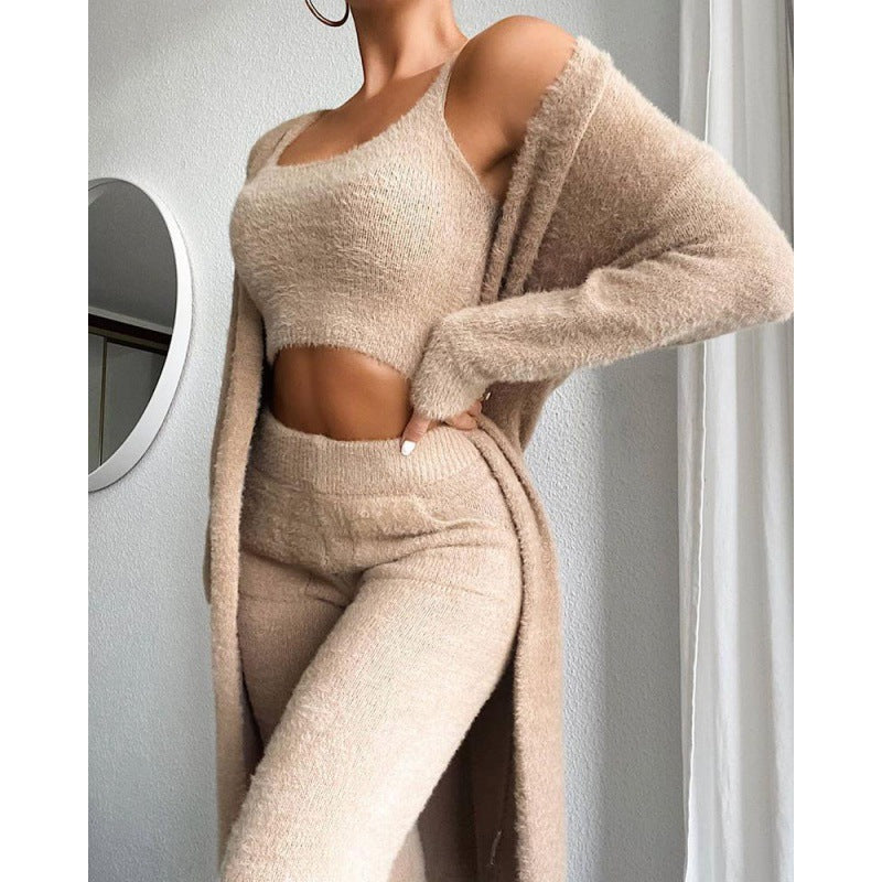 Dames Teddy Pyjama Set Zacht Luxe Fausia - Mode Vibes