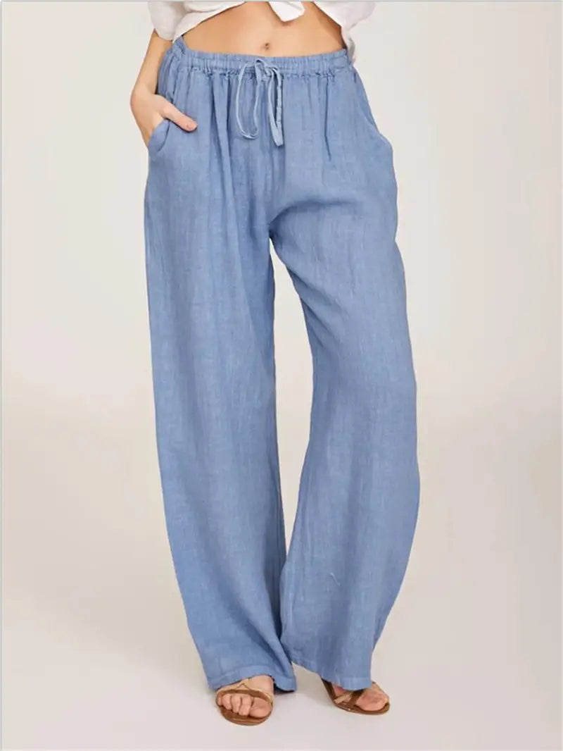 Dames Linnen Broek Zomerse Losse Fit