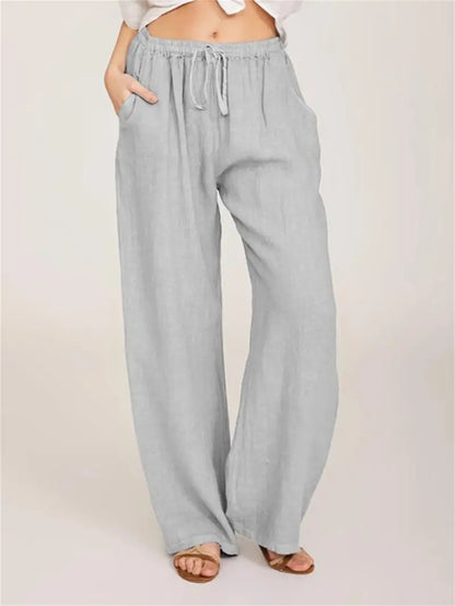Dames Linnen Broek Zomerse Losse Fit