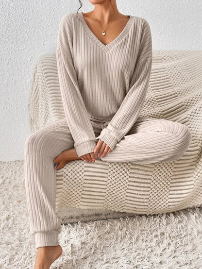 Vrouwen Blouse Set Effenvlak Tweedelig