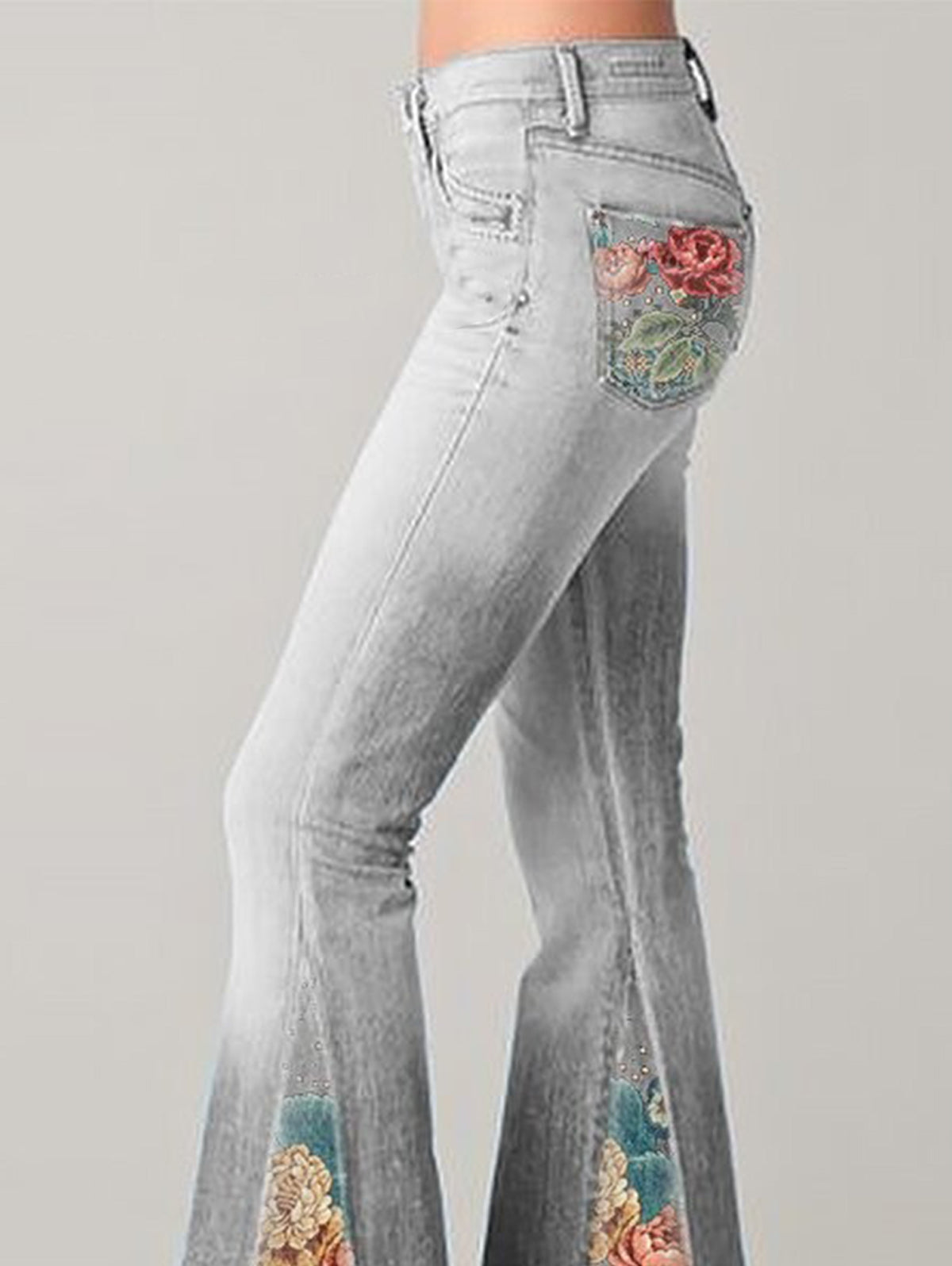 Vrouwen Broek met Bloemenprint Zomerstijl Luna