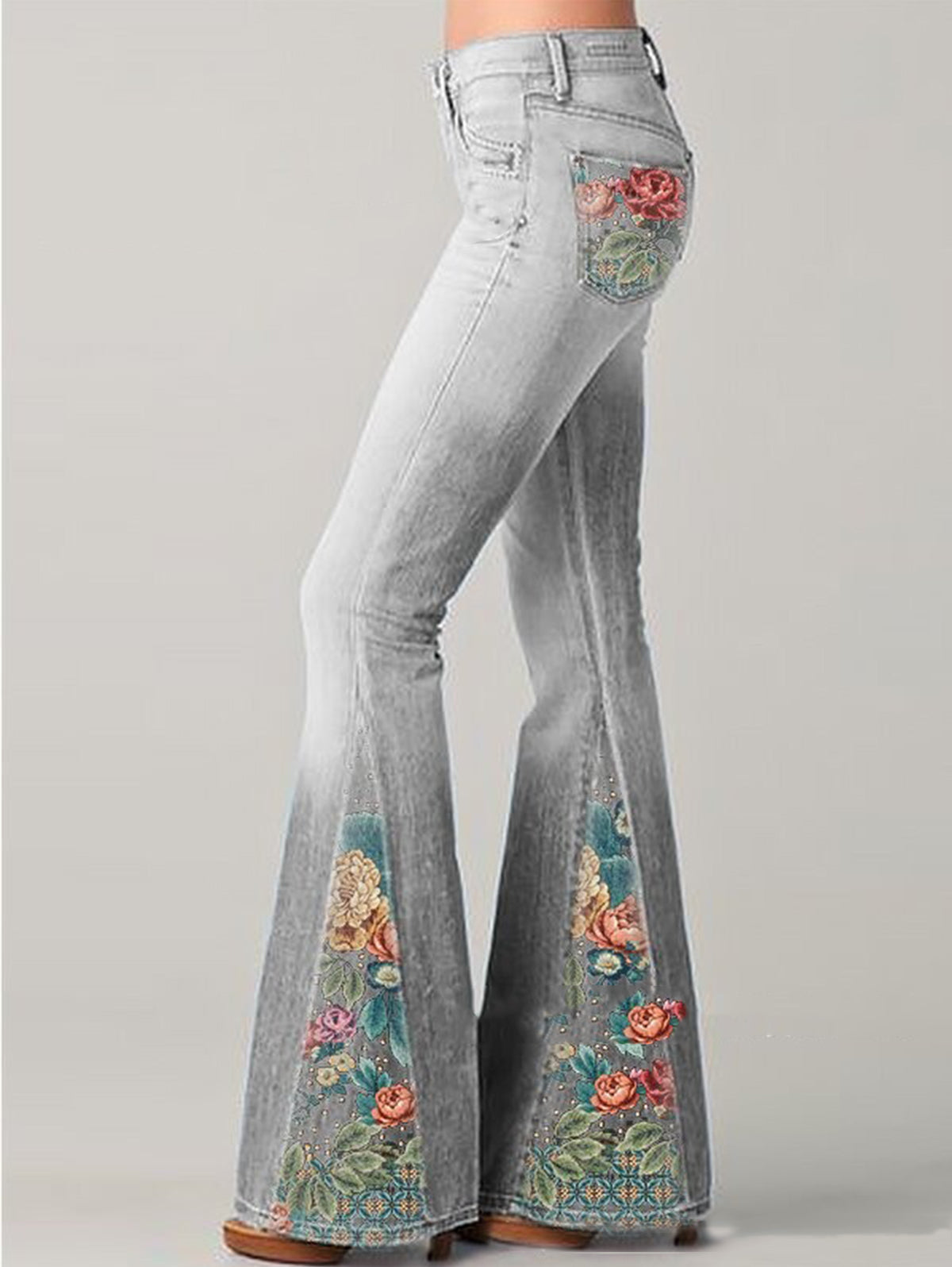 Vrouwen Broek met Bloemenprint Zomerstijl Luna