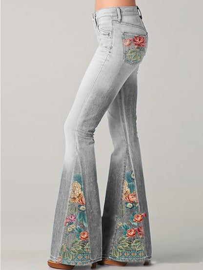 Vrouwen Broek met Bloemenprint Zomerstijl Luna
