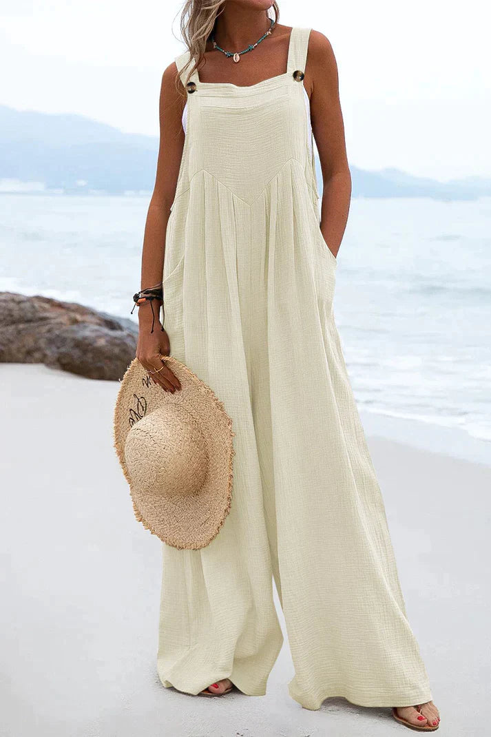 Jumpsuit Vierkante Kraag Casual Zomerjurk