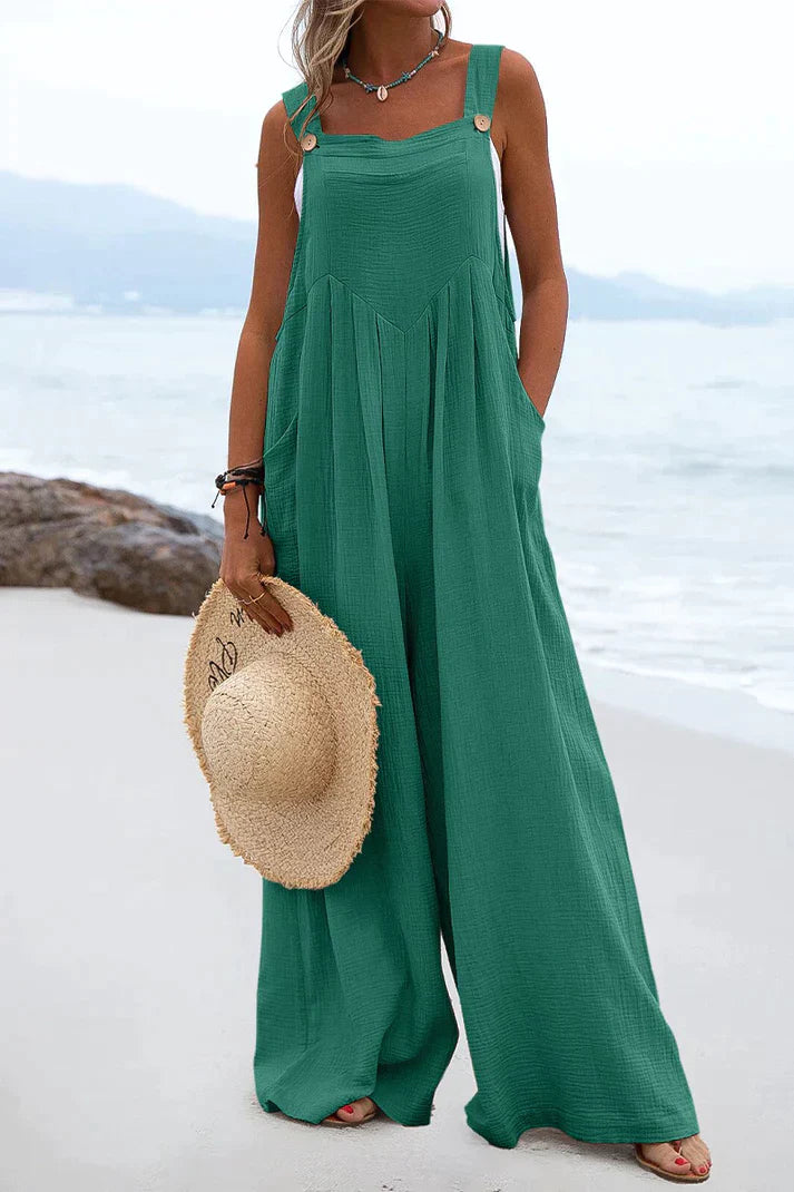 Jumpsuit Vierkante Kraag Casual Zomerjurk