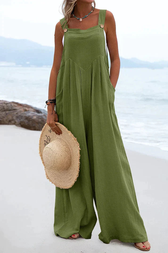 Jumpsuit Vierkante Kraag Casual Zomerjurk