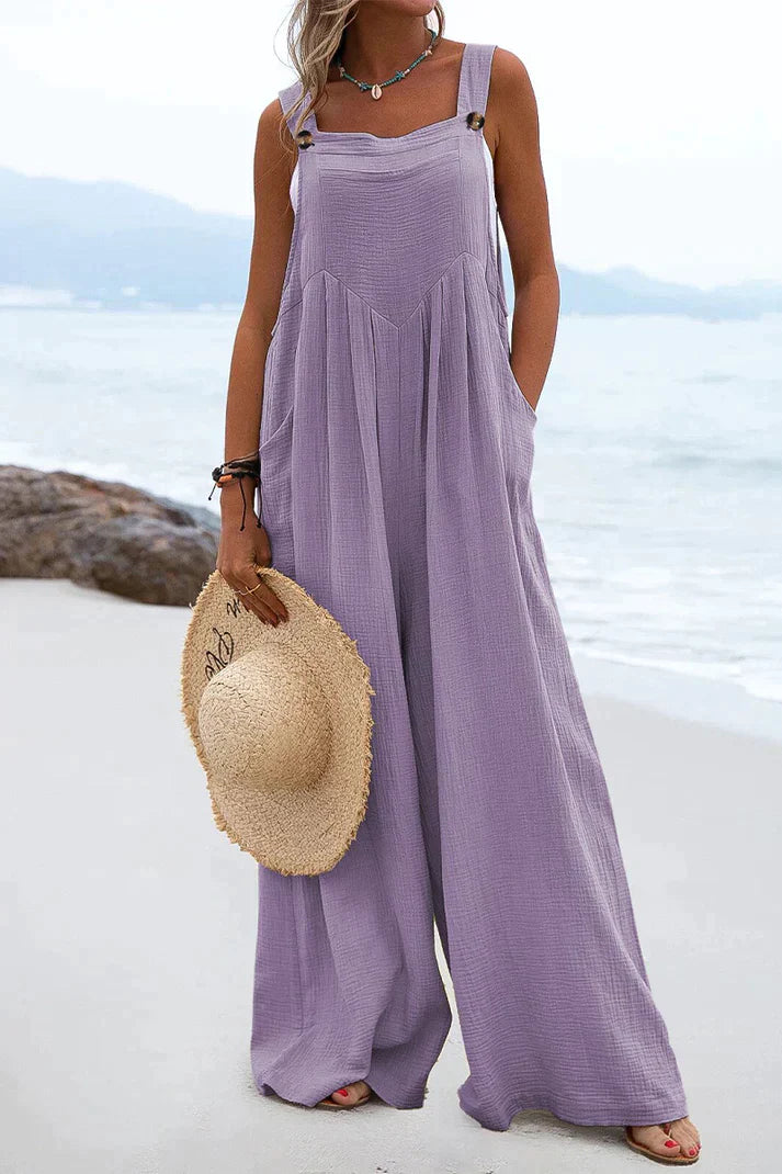 Jumpsuit Vierkante Kraag Casual Zomerjurk