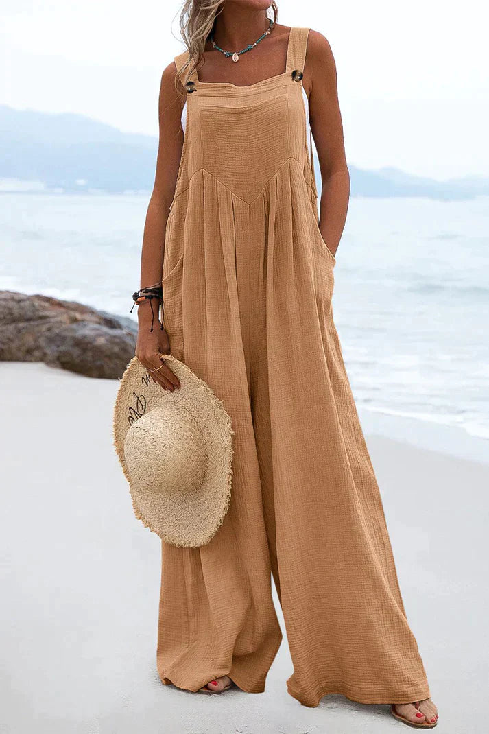 Jumpsuit Vierkante Kraag Casual Zomerjurk