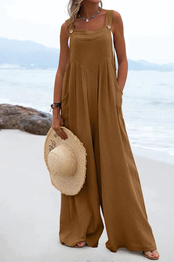 Jumpsuit Vierkante Kraag Casual Zomerjurk