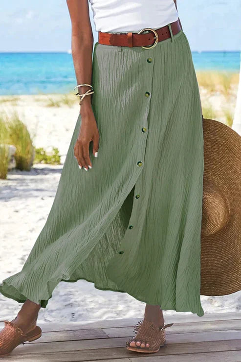 Rok met Hoge Taille Stevig en Klassiek Model