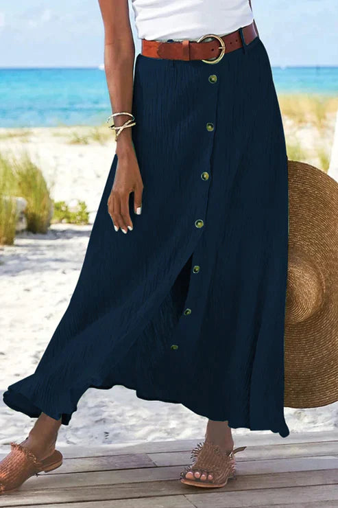 Rok met Hoge Taille Stevig en Klassiek Model