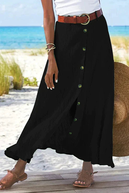 Rok met Hoge Taille Stevig en Klassiek Model