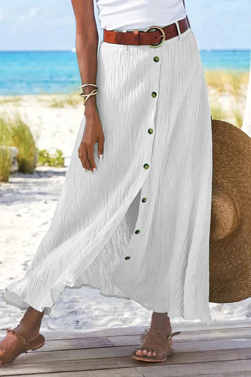 Rok met Hoge Taille Stevig en Klassiek Model