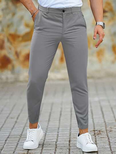 Stijlvolle Chino Joggers Slim Fit voor Mannen