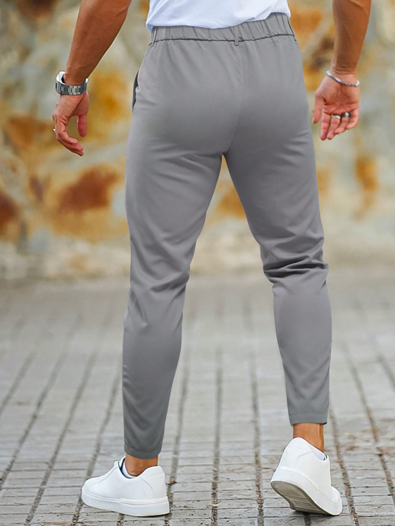 Stijlvolle Chino Joggers Slim Fit voor Mannen