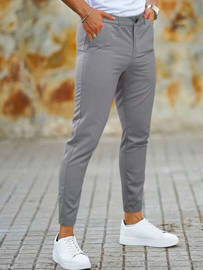 Stijlvolle Chino Joggers Slim Fit voor Mannen