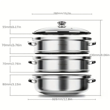 Voedselstomer 3-Laags Stoomkoker NutriSteam