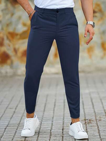 Stijlvolle Chino Joggers Slim Fit voor Mannen