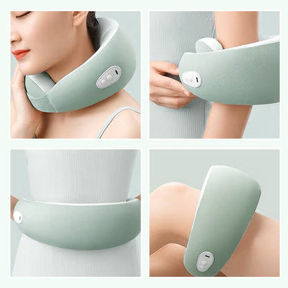 Elektrisch Verwarmingskussen met Nekmassage Oplaadbaar