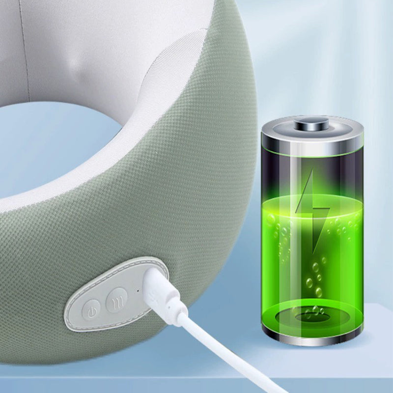 Elektrisch Verwarmingskussen met Nekmassage Oplaadbaar