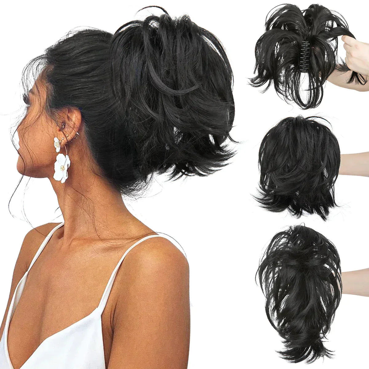 Paardenstaart Hairextensions Twist Pop Eenvoudig Aanbrengen