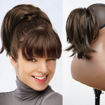 Paardenstaart Hairextensions Twist Pop Eenvoudig Aanbrengen