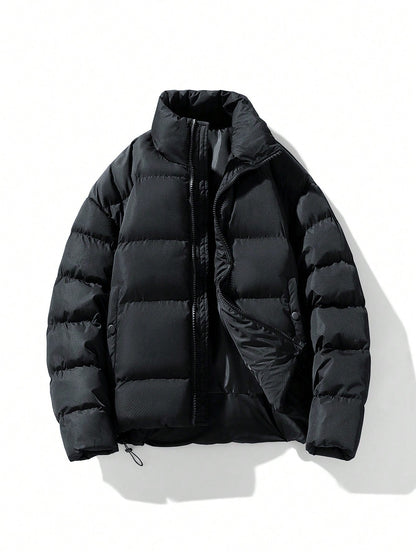 Dikke Heren Winterjas Fluorescerend Reflecterend