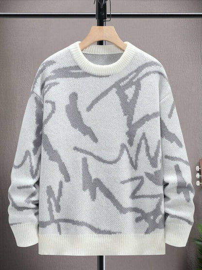 Mannen Trui Grafische Print Casual Arvid - Mode Vibes
