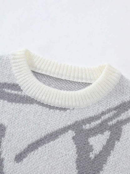 Mannen Trui Grafische Print Casual Arvid