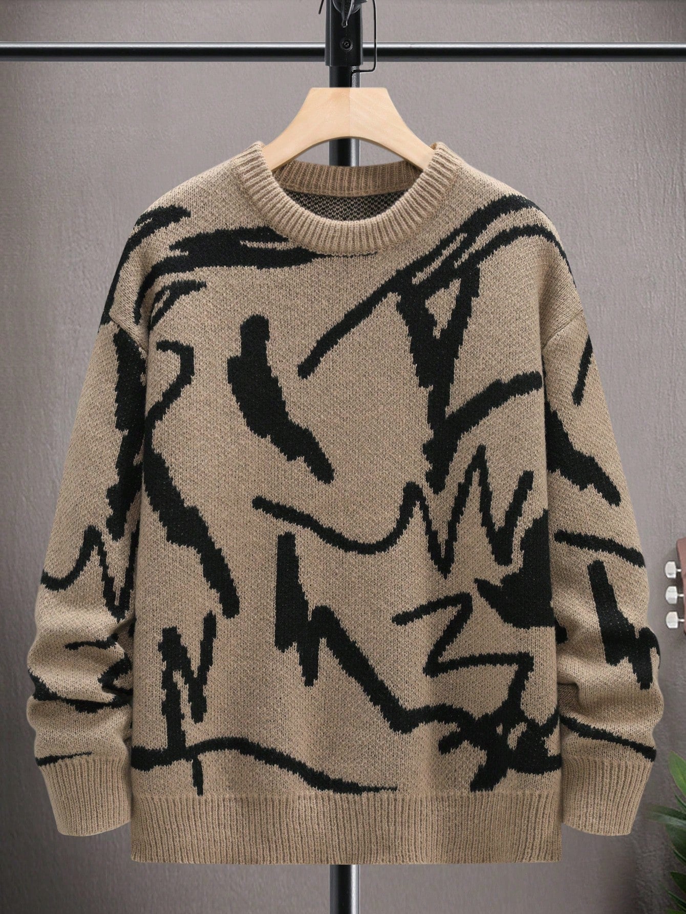 Mannen Trui Grafische Print Casual Arvid