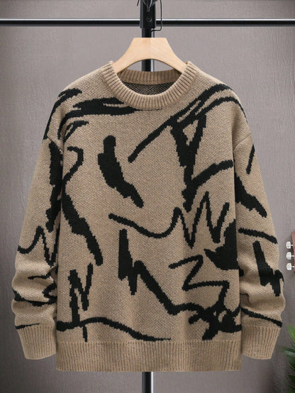 Mannen Trui Grafische Print Casual Arvid