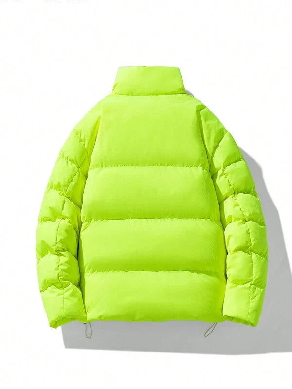 Dikke Heren Winterjas Fluorescerend Reflecterend