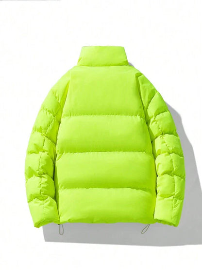 Dikke Heren Winterjas Fluorescerend Reflecterend