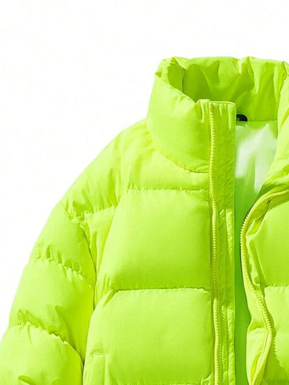Dikke Heren Winterjas Fluorescerend Reflecterend
