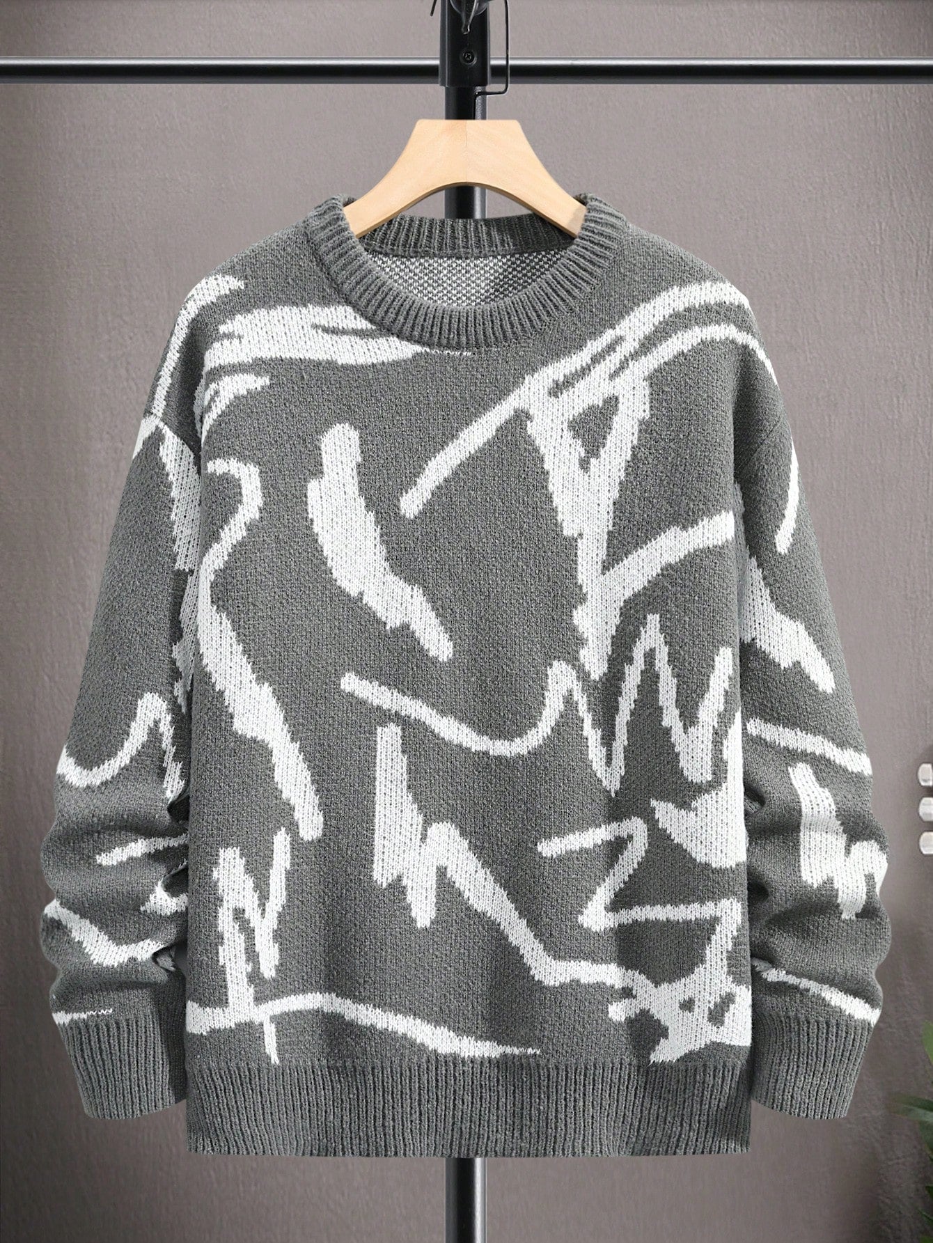 Mannen Trui Grafische Print Casual Arvid