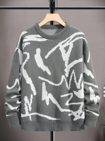 Mannen Trui Grafische Print Casual Arvid