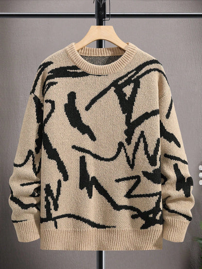Mannen Trui Grafische Print Casual Arvid