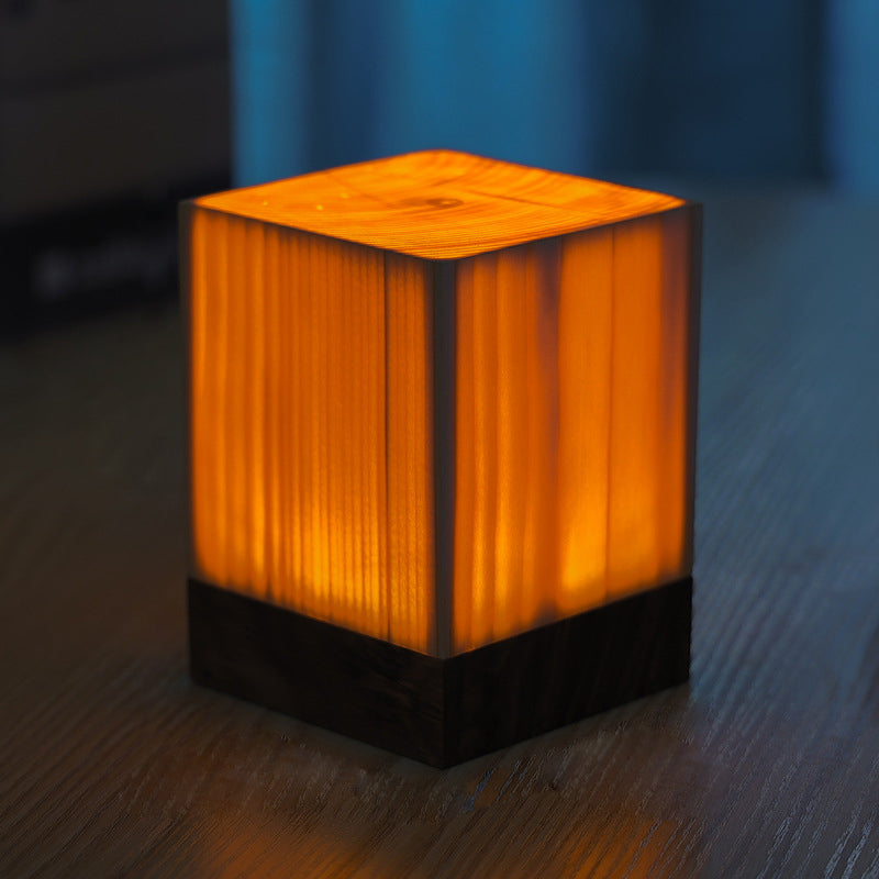 LED Tafellamp Houten Design Dimbaar