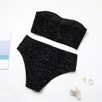Plus-Size Bikini Sexy Stijlvol zwart