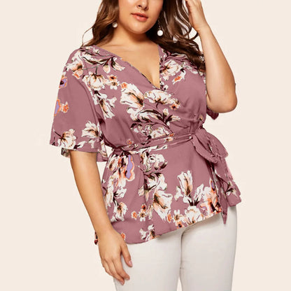 Plus-Size Top Fenna Vrouwelijk Kleurrijk & Veelzijdig