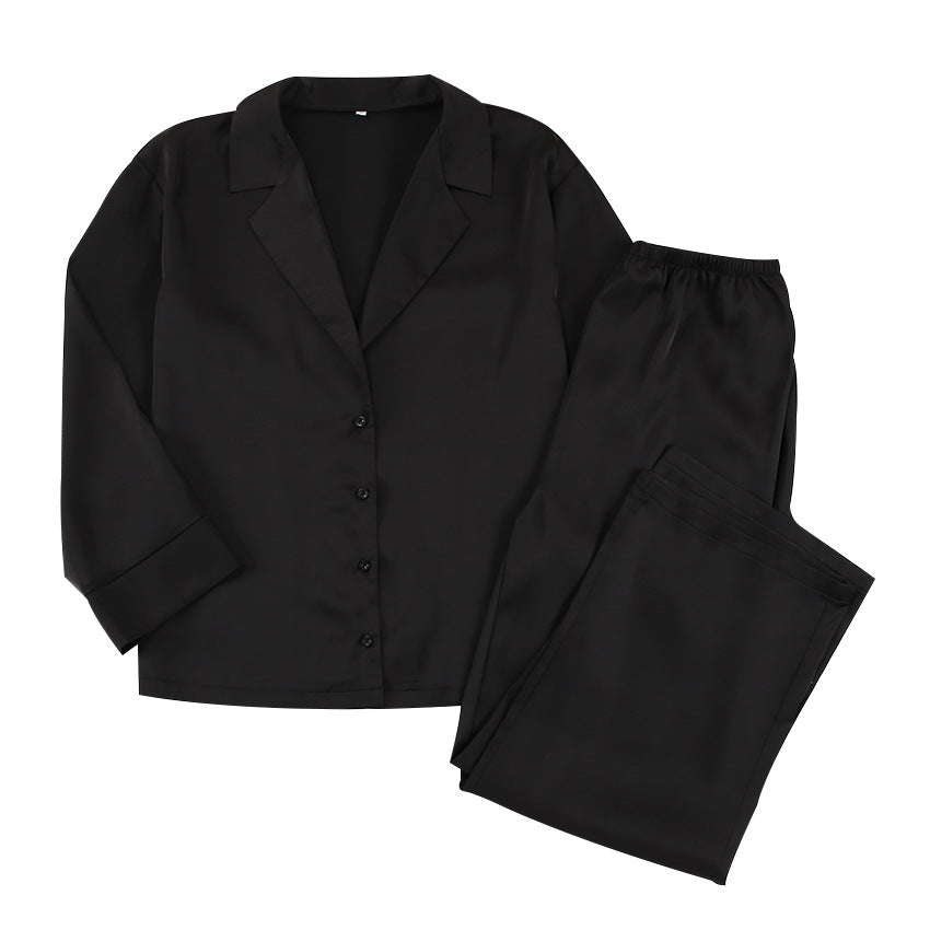 Dames Satijnen Pyjama Set Luxe Slaapwear